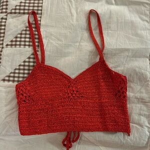 Loeffler Randall cropped weaved tank.